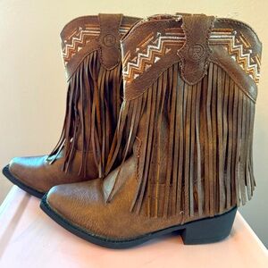 Girls Toddler Roper Cowgirl Boots Size 9 Toddler